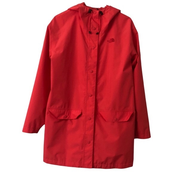 THE NORTH FACE Woodmont Coral Button Up Rain Jacket Size Medium - Picture 2 of 7
